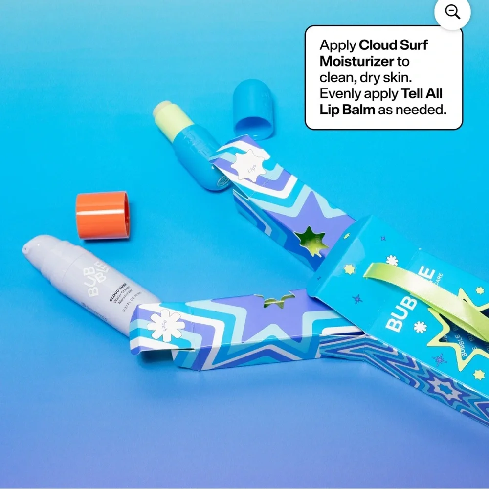 Bubble Skincare Chill Thrill‎ Holiday Gift Set, Moisturizer & Lip Balm